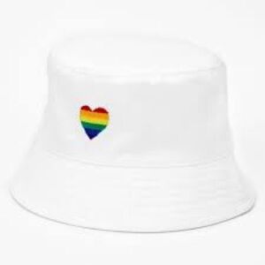 NWT Claire’s 3 All For Love Towel Bucket Hat